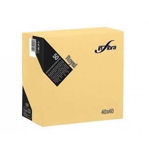 [I0661] - Infibra Szalvéta Royal 40x40cm Pezsgő 4 réteg 50 lap/csomag