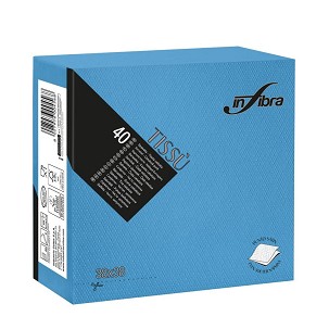 [I0831] - Infibra Serviette 38x38cm türkis 2-lagig 40 Blatt/Packung