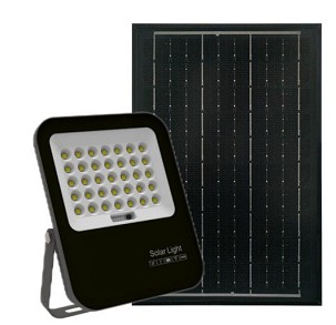 [ASOLFLNW-10AH-SMSP] - Avide LED Solar-Fluter 100W NW 4000K mit separatem Solarpanel, mit Fernbedienung