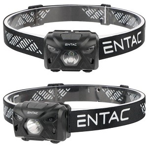 [EHL-5W-PB-S] - Entac Fejlámpa 5W Szenzoros XPE+Piros fény, Fekete