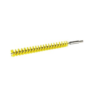 [1063YM] - Igeax élelmiszeripari kémcső-, és üvegtisztító kefe fej, átmérő 19mm, hossz 23cm, sárga