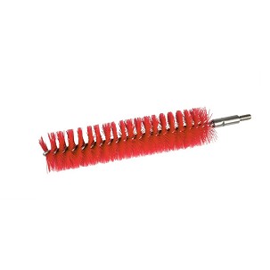 [1065RM] - Igeax élelmiszeripari kémcső-, és üvegtisztító kefe fej, átmérő 38mm, hossz 23cm, piros