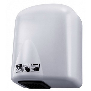 [KW1009W] - Kézszárító, ABS műanyag, fehér, 1650W