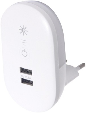 [ENL-2USB-D] - Entac Éjjeli Fény 3000K Fényerőszabályzós 2 USB Porttal