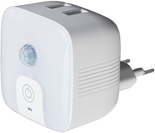 [ENL-2USB-PIR] - Entac Éjjeli Fény 3000K PIR szenzorral és 2 USB Porttal