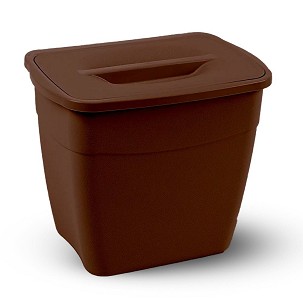 [up500kemik] - Planet Koala szemetes, fedővel 6L (Hanging Bucket) barna színű