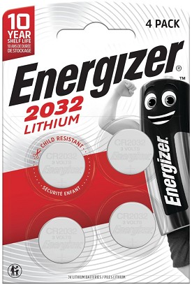 [EGCR2032B4] - Energizer Gombelem Lítium CR2032 B4