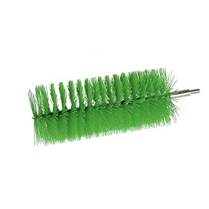 [1068GM] - Igeax élelmiszeripari kémcső-, és üvegtisztító kefe fej, átmérő 76mm, hossz 23cm, zöld