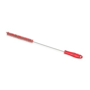 [1042R] - Igeax élelmiszeripari kémcső-, és üvegtisztító kefe, átmérő 20mm, hossz 50cm, piros