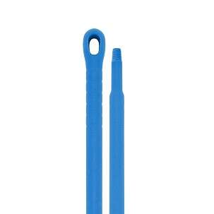 [1080B] - Igeax Lebensmittel-Monoblock-Kunststoffstiel 130cm, Durchmesser 32/22mm, blau