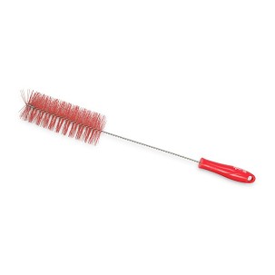[1046R] - Igeax élelmiszeripari kémcső-, és üvegtisztító kefe, átmérő 60mm, hossz 50cm, piros
