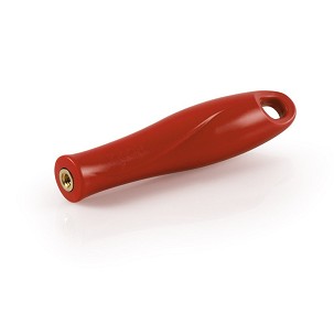 [1040R] - Igeax élelmiszeripari menetes nyél, piros, 12cm, cső- és üvegtisztító flexibilis hosszabbító szárhoz
