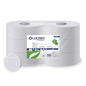 [812206] - Lucart Eco 23 J toalettpapír, 2 rétegű, fehér, 165 m, 6 tekercs/zsugor