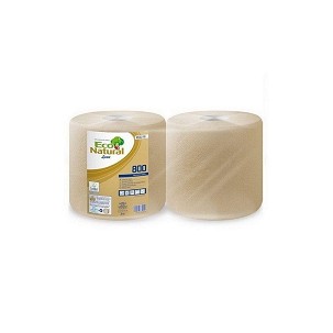 [852218] - Lucart ECO Natural ipari törlő 2 rétegű, 800 lapos, 2 tekercs/zsugor