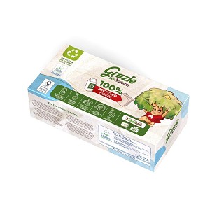 [841162] - Lucart GRAZIE NATURAL Kozmetikai kendő 3 rétegű recy 80 lap/doboz
