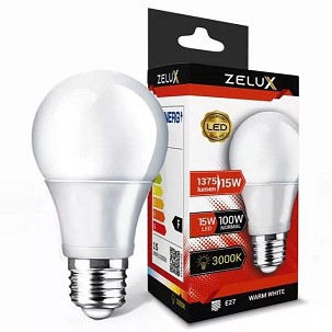 [ZXG15WWW] - Zelux Led Globe A65 15W E27 3000K Gömb Izzó
