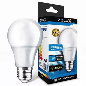 [ZXG16WNW] - Zelux Led Globe A70 16W E27 4000K Gömb izzó