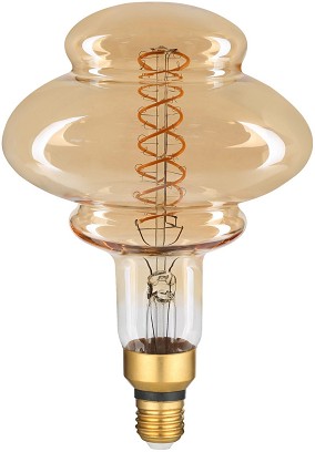[ABLJFA-8W-PEA] - Avide LED Jumbo Filament Pearl 160x210mm Amber 8W E27 2400K Fényerőszabályzós