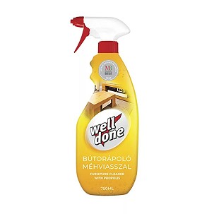 [WDB750] - Well Done bútorápoló spray méhviasszal – fa és laminált felületekre