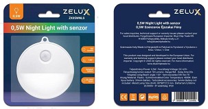 [ZEL-LED-NL-PIR] - Zelux LED fény és mozgásérzékelős éjszakai világítás