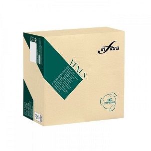 [I1901] - Infibra Venus Airlaid-Serviette 40x40cm creme 50 Blatt/Packung