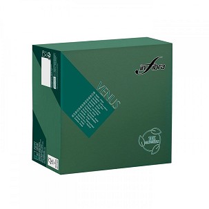 [I1903] - Infibra Venus Airlaid-Serviette 40x40cm dunkelgrün 50 Blatt/Packung