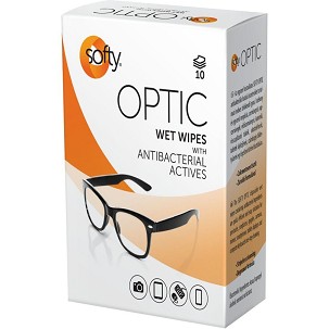 [SNTOP10] - Softy Optic nedves tisztítókendő szemüvegre, kijelzőre 10 db-os
