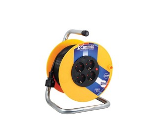 [COM-0955] - Commel Kábel dob - PVC 230 mm, egyfázisú, 3x1,5 16 A 230 V ~ 3500W 25M