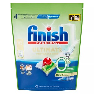 [23025] - Finish Ultimate All in 1 Zero mosogatógép-kapszula (45 db) EcoLabel