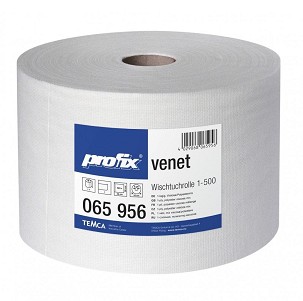 [P065956] - PROFIX Venet fehér ipari törlőkedő, 1 rétegű, fehér, 500 lap/tekercs, 1 tekercs/zsugor