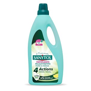[AV14199] - Sanytol 4 Actions Ultra erős fertőtlenítő felülettisztító Lime 1000ml