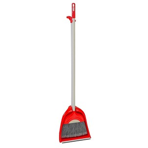 [AF202-R] - Seprű+szemétlapát piros 110cm