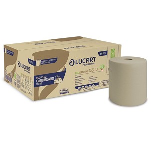 [861170] - Lucart ECO Natural Cardboard Core tekercses törlő 2 rétegű 155m 6 tekercs/karton, 40 karton/raklap