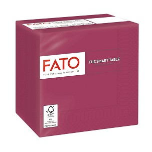 [82543003] - Fato Szalvéta 24x24cm bordó 2 rétegű 100 lap/csomag