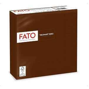 [82622400] - Fato Szalvéta 33x33cm csokoládébarna 2 rétegű 50 lap/csomag