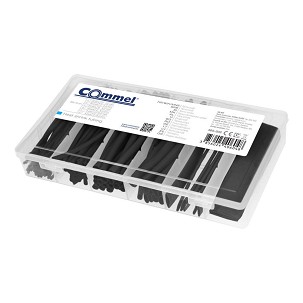 [365-502] - Commel zsugorcső szett 100DB 100mm fekete