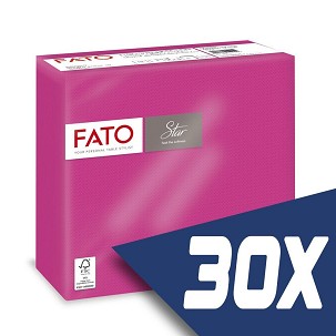 [82990900-KARTON] - Fato Sztár szalvéta 2 rétegű 38x38cm fuxia 40 szál/csomag (30 csomag)