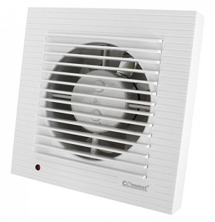 [420-112] - Commel elszívó ventilátor 118mm, záró lamellával, késleltethető kikapcsolással/időzitővel, 16 W, 240 m³/h , 34 dB