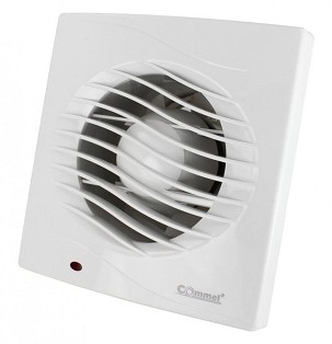 [420-103] - Commel elszívó ventilátor 98mm, záró lamellával, 12 W, 130 m³/h , 34 dB
