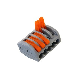 [365-453] - Commel oldható vezeték összekötő, 5-ös csatos 0.2-2.5 mm², 32 A, 250V/4kV, 10 db