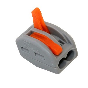 [365-450] - Commel oldható vezeték összekötő, 2-es csatos 0.2-2.5 mm², 32 A, 250V/4kV, 20 db