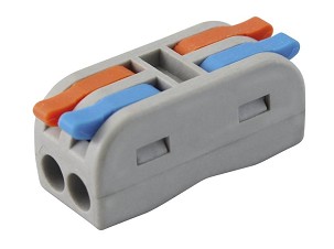 [365-472] - Commel oldható vezeték összekötő, csatos 2-2, 0.2-2.5(4) mm², 10 db