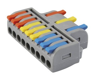 [365-478] - Commel oldható vezeték összekötő, csatos 3-9, 0.2-2.5(4) mm², 5 db