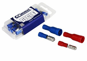 [365-861] - Commel szigetelt hengeres csatlakozó dugó 0.5-1.5 mm2, Ø 4 mm, 25 db