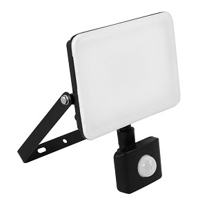 [307-223] - Commel LED-Strahler 20 W 2100 lm, 4000K IP65 mit Kabelverschraubung und Bewegungsmelder