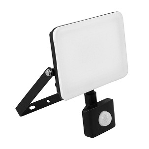 [307-233] - Commel LED-Strahler 30 W 3200 lm, 4000K mit Bewegungsmelder, Kabelverschraubung IP65