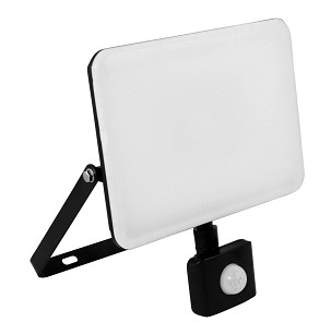 [307-253] - Commel LED-Strahler 50 W 5400 lm, 4000K mit Bewegungsmelder, Kabelverschraubung IP65