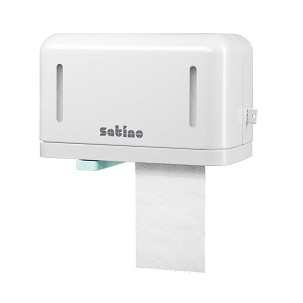 [331084] - Wepa Satino Mini duo kistekercses toalettpapír tartó ABS műanyag, fehér