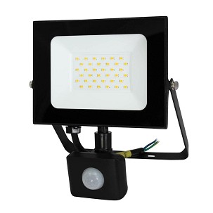 [307-239] - Commel LED-Strahler 30 W 2550 lm, 4000K mit Bewegungsmelder
