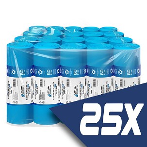 [SZ6015K-GYUJTO] - Szemeteszsák kék 60x70 15mikron 60L 20db/tekercs (25 tekercs)